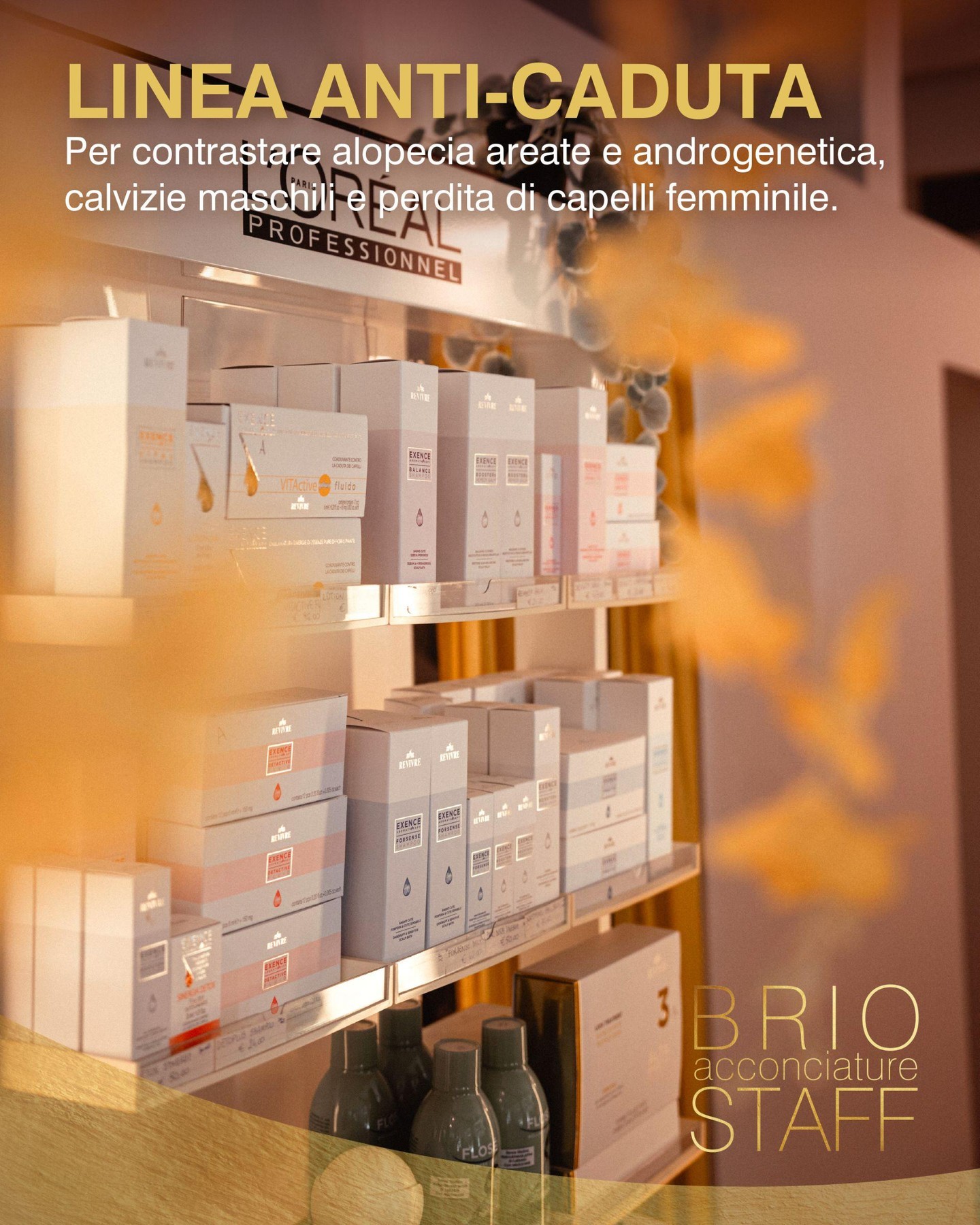 👩‍⚕️ La salute dei capelli parte dalla cute.
Da BRIOSTAFF trovi una linea completa di prodotti e trattamenti anticaduta, studiati per chi affronta problematiche come alopecia o diradamento.
Con consulenze personalizzate e tecnologie tricologiche, ti accompagniamo in un percorso fatto di attenzione, delicatezza e risultati visibili. 🌱

👉Vieni a trovarci o contattaci:
📍 Viale Italia, 3 – Mantova
📞 0376 381946
✨ Scrivici per info o per prenotare il tuo prossimo trattamento.